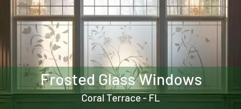  Frosted Glass Windows Coral Terrace - FL