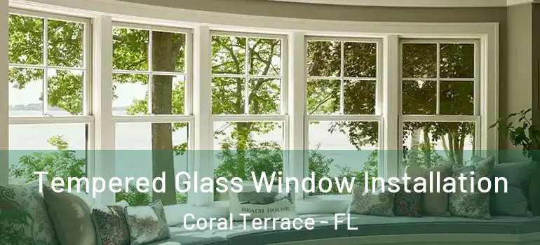  Tempered Glass Window Installation Coral Terrace - FL